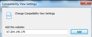 IE Compatibility Mode