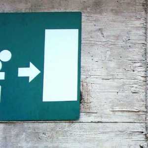 An emergency exit sign that points your business direction to Centratel Telephone Answering Service