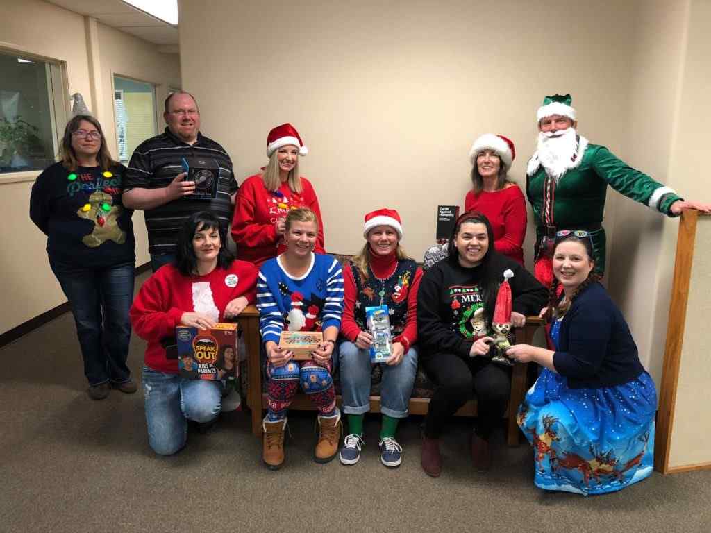 Centratel Telephone Answering Service Staff celebrating Christmas together
