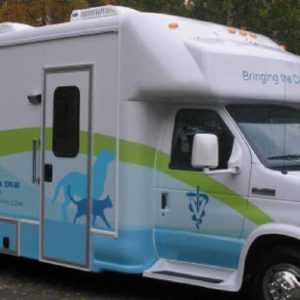 A mobile veterinary clinic utilizing Centratel’s Veterinary Answering Service to run their business