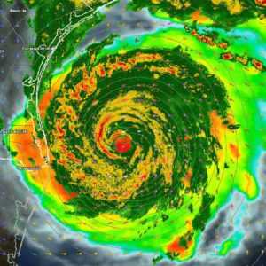 Map of a large catastrophic storm reported by Centratel’s Home Health and Hospice Answering Service