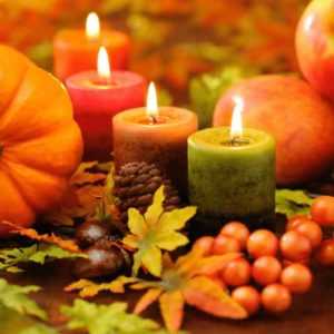 Thanksgiving candles ready for a calm holiday with phone coverage provided by an answering service