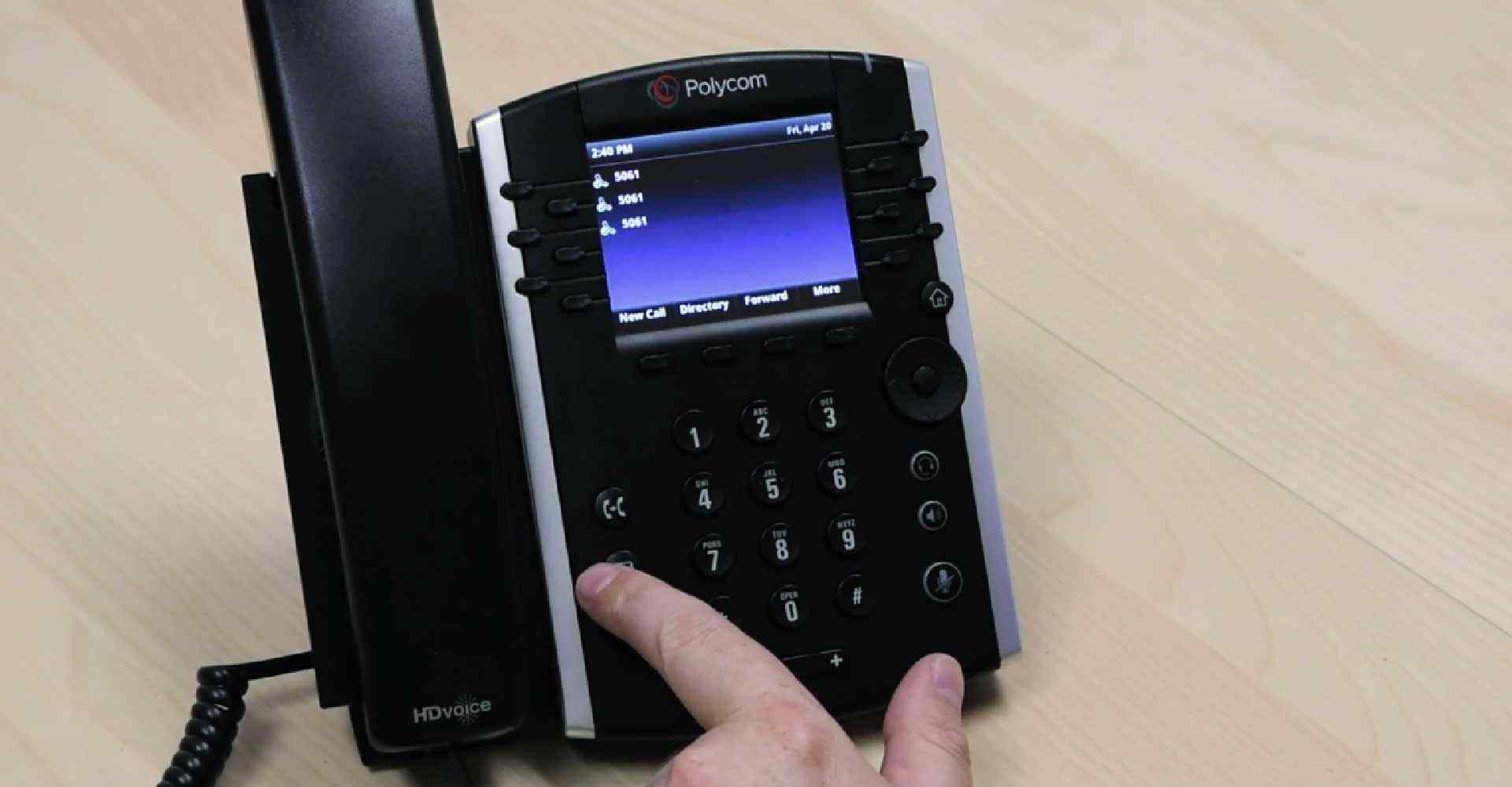 A phone used to receive incoming calls via the toll-free numbers provided by Centratel