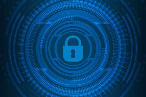 A lock over abstract background representing the HIPAA compliancy for telephone answering service.