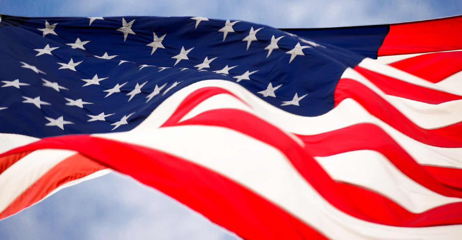 The American flag as symbol of the 4th of July for Centratel Telephone Answering Service