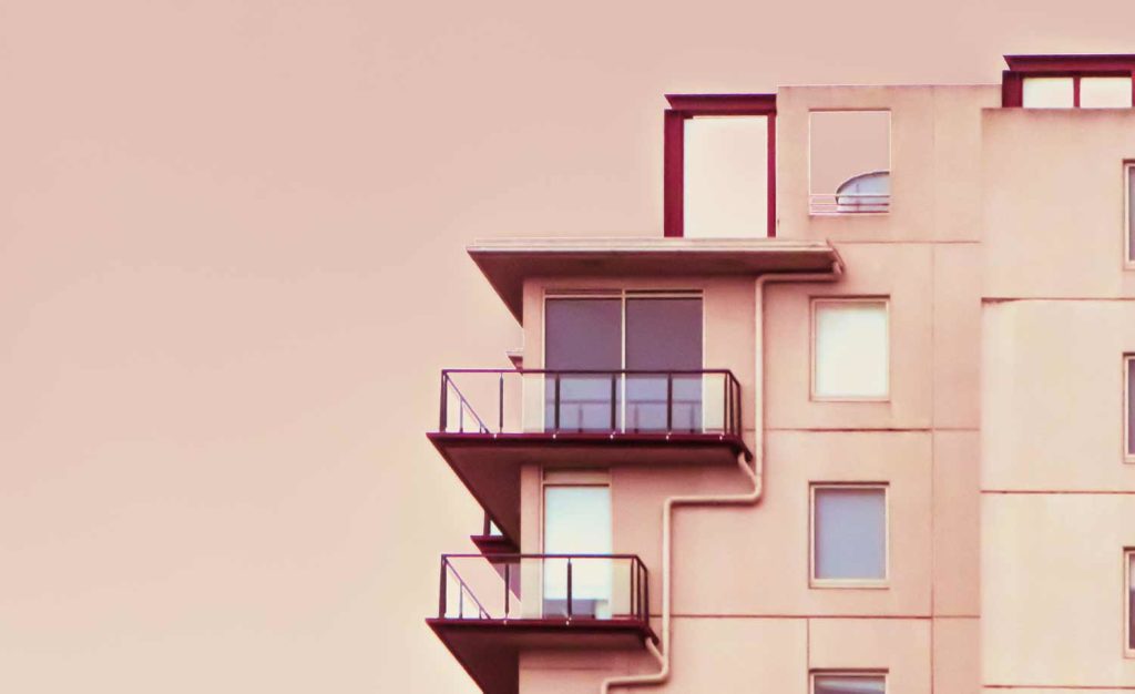 Property Management pink condos daily oversight of residential real estate by a contractor