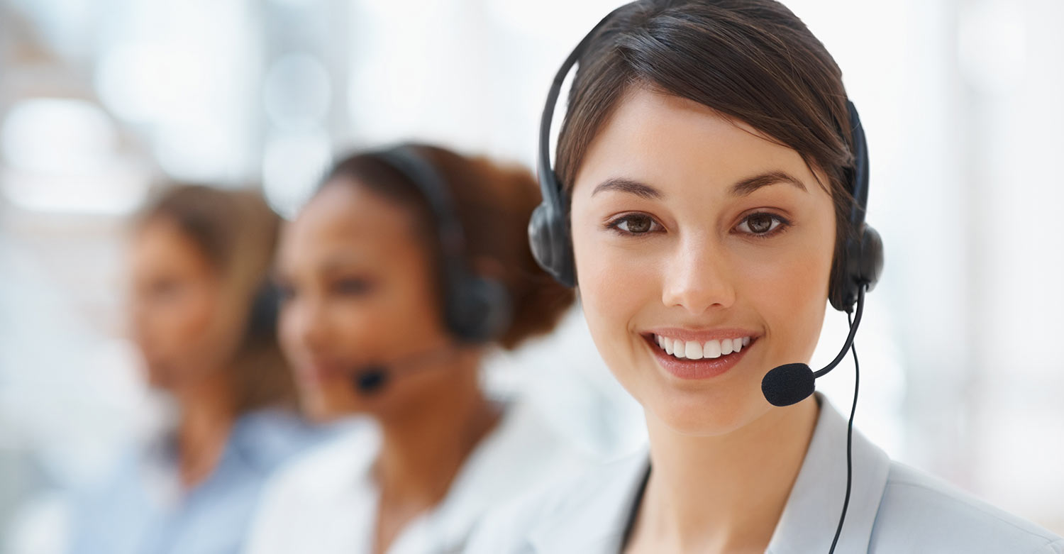 A telephone service representative answering after-hour phone calls for HVAC businesses