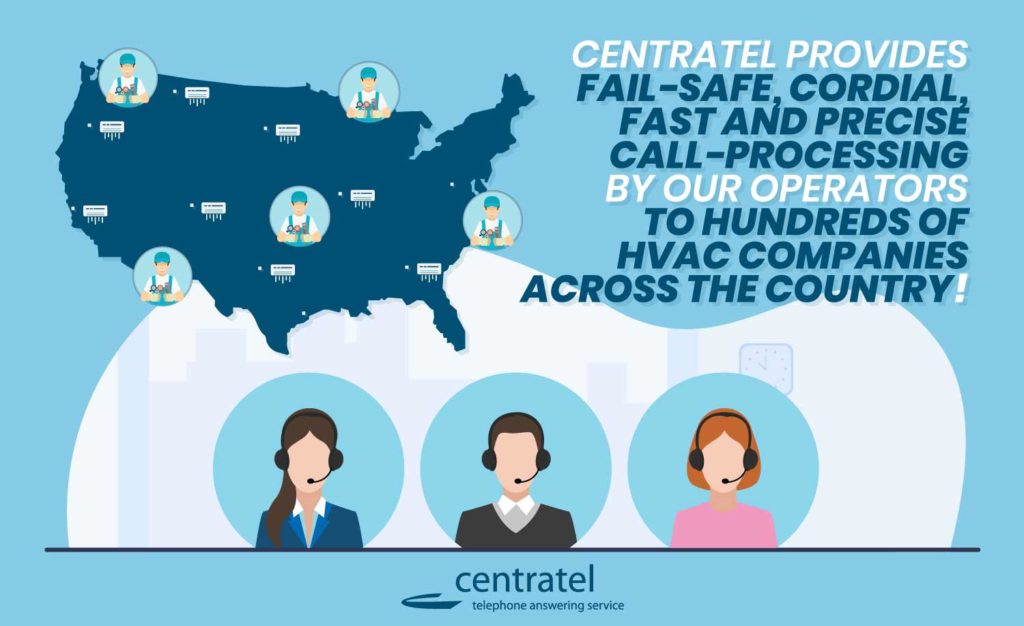 A Centratel infographic about the high-specialized answering service provided