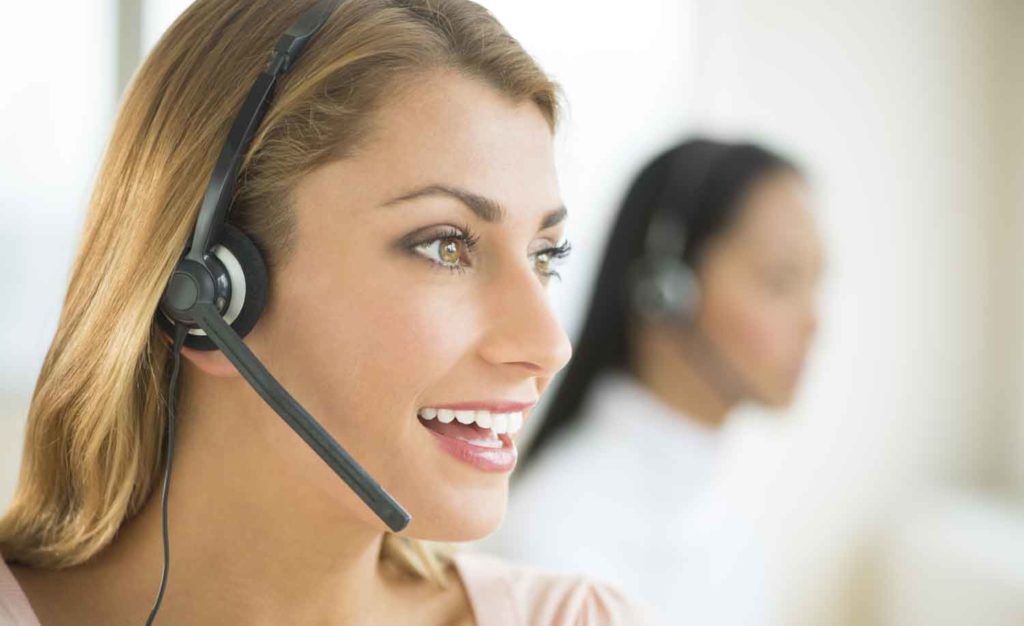A veterinary business dedicated Telephone Service Representative answering clients calls