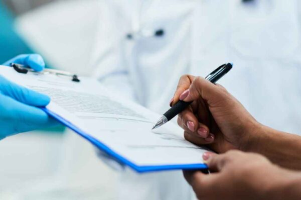 The signature for the contract shielded by HIPAA compliant answering service